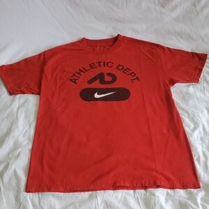 Nike Red Athletic Dept Short Sleeve Tee